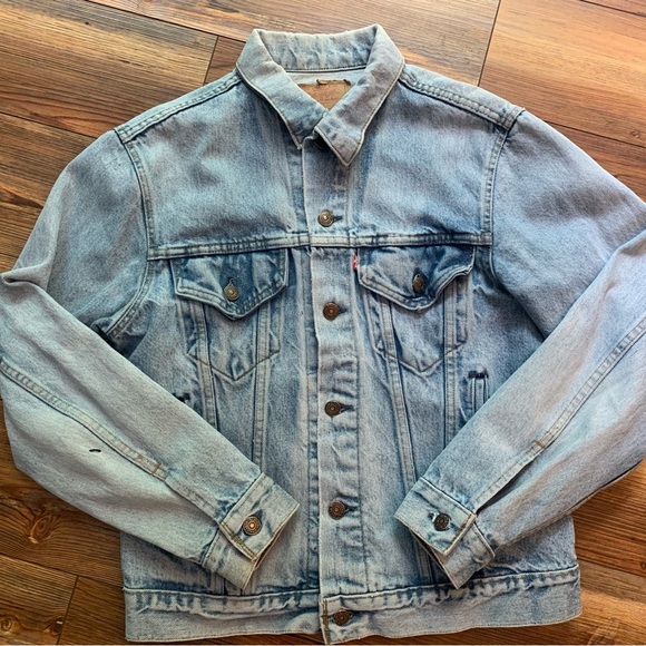 Vintage 80’s Levi’s Denim Jean Jacket Size 40 WPL 423 Made In USA 100% Cotton - Picture 10 of 16